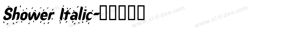 Shower Italic字体转换